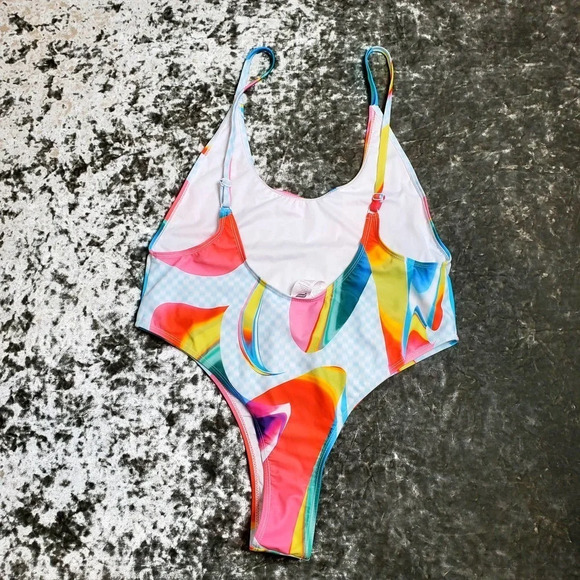 Fabletics Pride Low Back One-Piece Swimsuit - Picture 7 of 8
